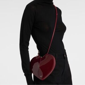 Alaïa Le Coeur patent leather crossbody bag